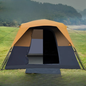 6-Person Instant Cabin Tent with Blackout Design, 60-Second Setup, Water-Resistant for Family Camping