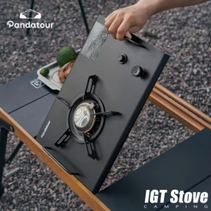 Pandatour IGT Outdoor Camping Furnace Stove Folding One-touch High Firepower Stove Suitable For Terraces Camping Stove