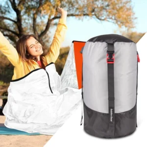 Camping Sleeping Bag Compression Pack Waterproof Ultralight Sleeping Bag Stuff Sack Multi-Purpose Storage Bag for Camping Hiking
