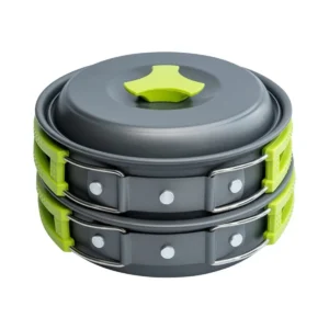 Camping Cookware Set Backpacker's Cooking Set: Portable, Durable Outdoor Cookware with Tableware and Handy Storage Bag