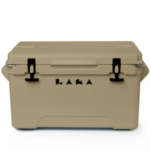 Beach, boat, camping, tailgate cooler 45 quart rotomolded hard cooler in gray, ultra-insulated for 10-day ice retention, holds