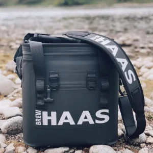 24-Can Insulated Cooler Bag, Matte Black, Leak-Proof, Waterproof, Keeps Ice for Over 24 Hours, Ideal for Camping, Hiking, Beach